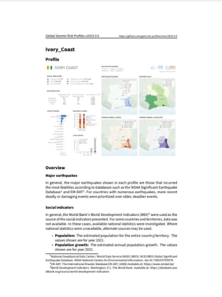 Cover and source: Global Earthquake Model Foundation
