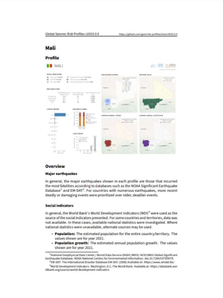Cover and source: Global Earthquake Model Foundation