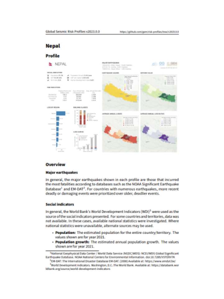 Cover and source: Global Earthquake Model Foundation