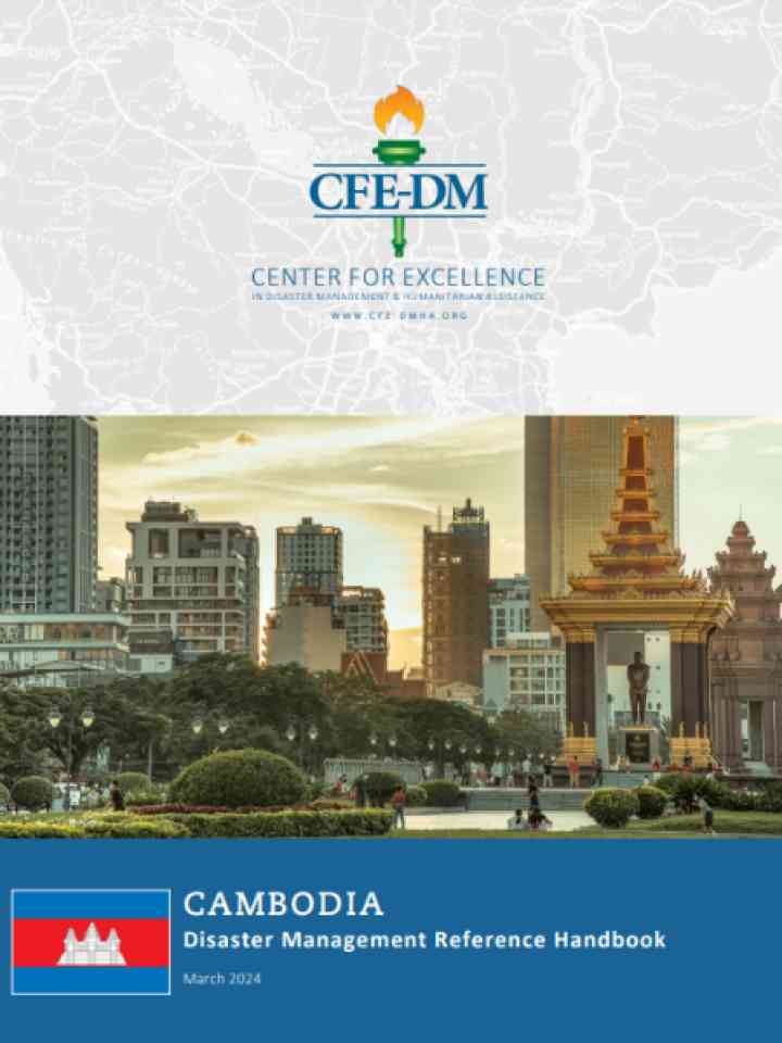 Cover and source: Center for Excellence in Disaster Management & Humanitarian Assistance