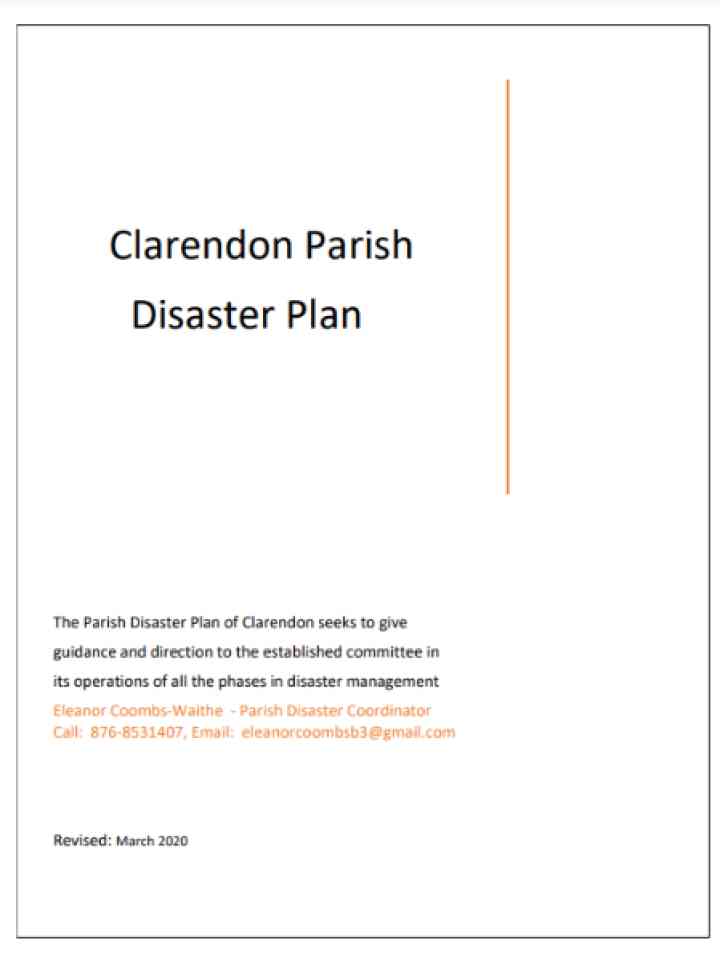 Cover and source: Office of Disaster Preparedness and Emergency Management