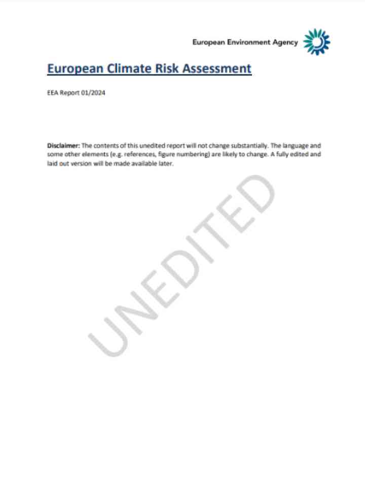 Cover and source: European Environment Agency
