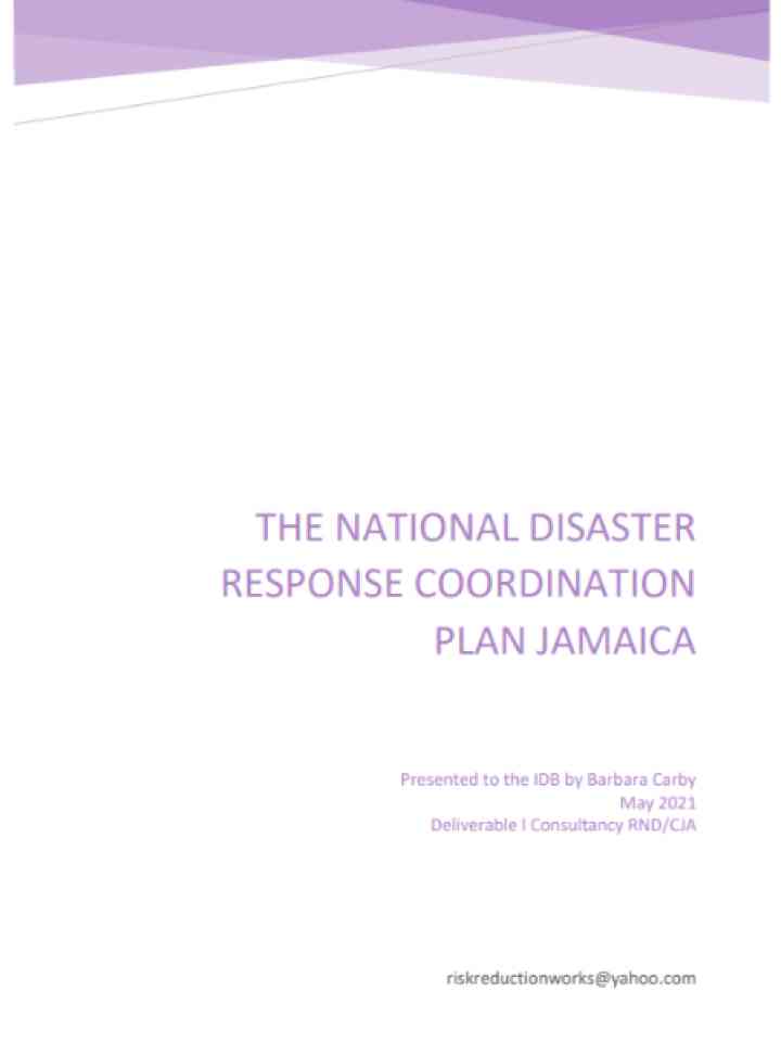Cover and source: Government of Jamaica