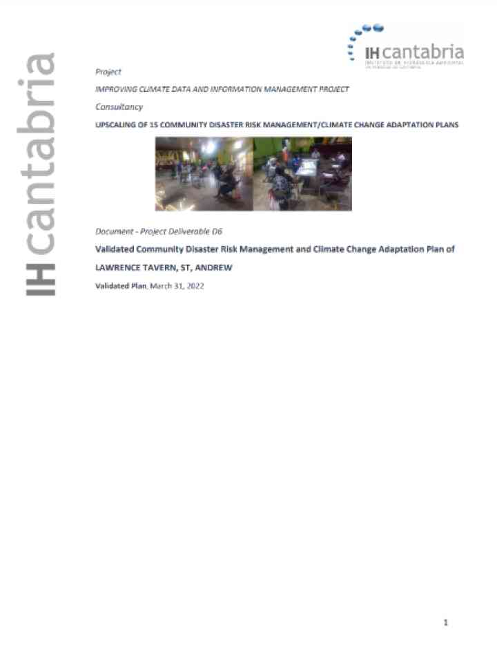 Cover and source: Office of Disaster Preparedness and Emergency Management