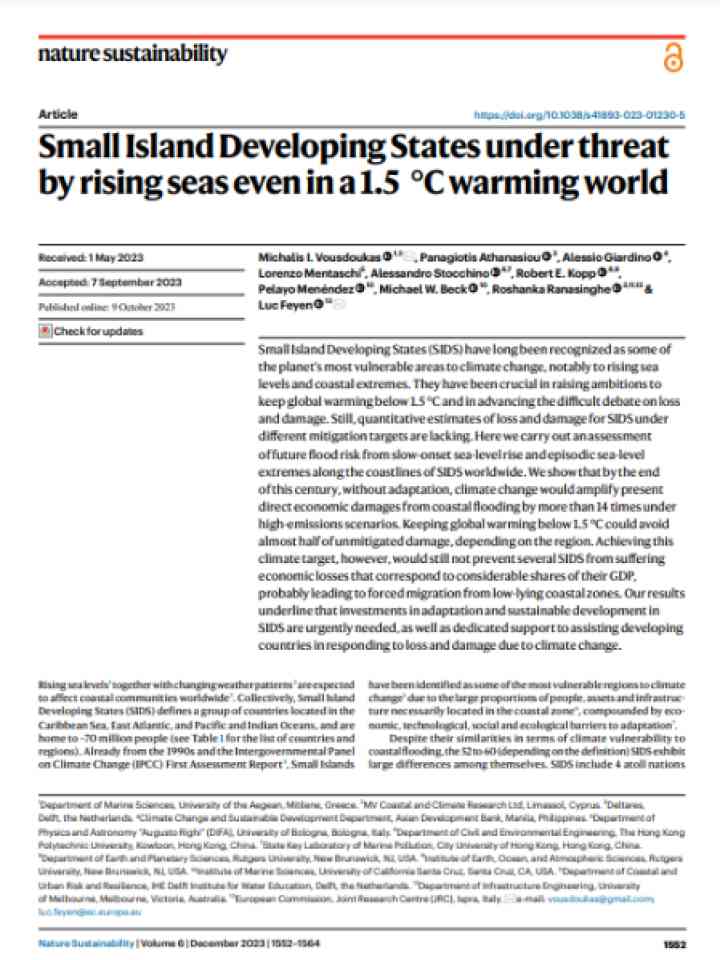 Cover and source: Nature Sustainability