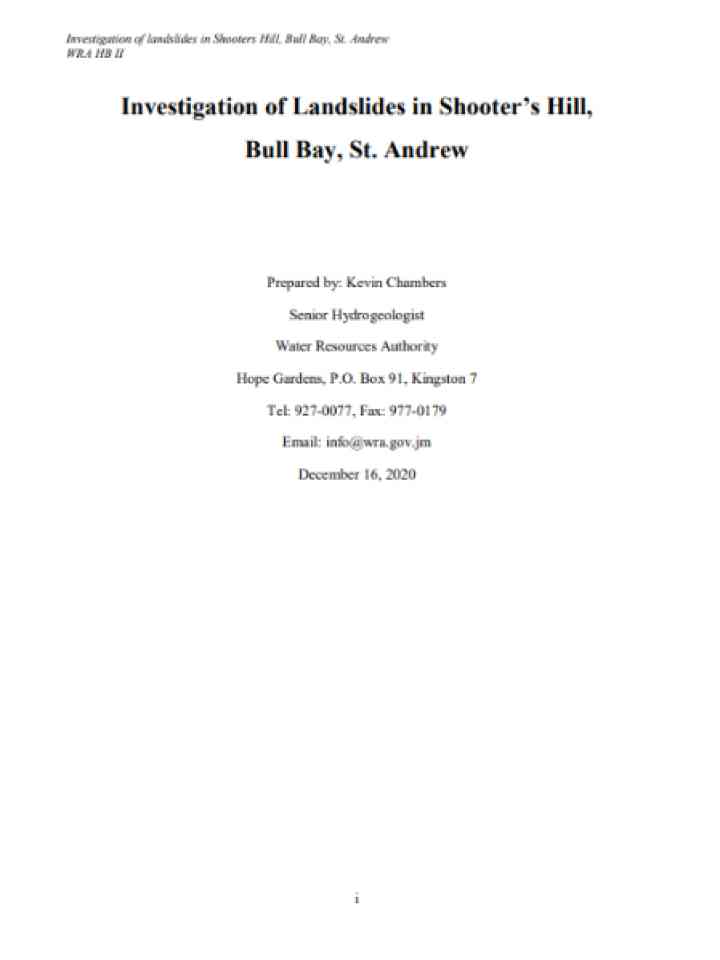 Cover and source: Government of Jamaica