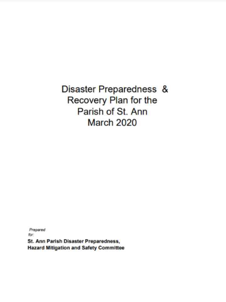 Cover and source: Office of Disaster Preparedness and Emergency Management