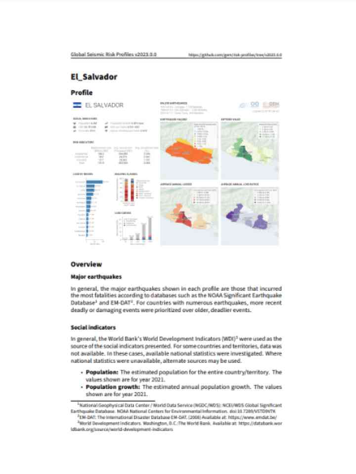 Cover and source: Global Earthquake Model Foundation
