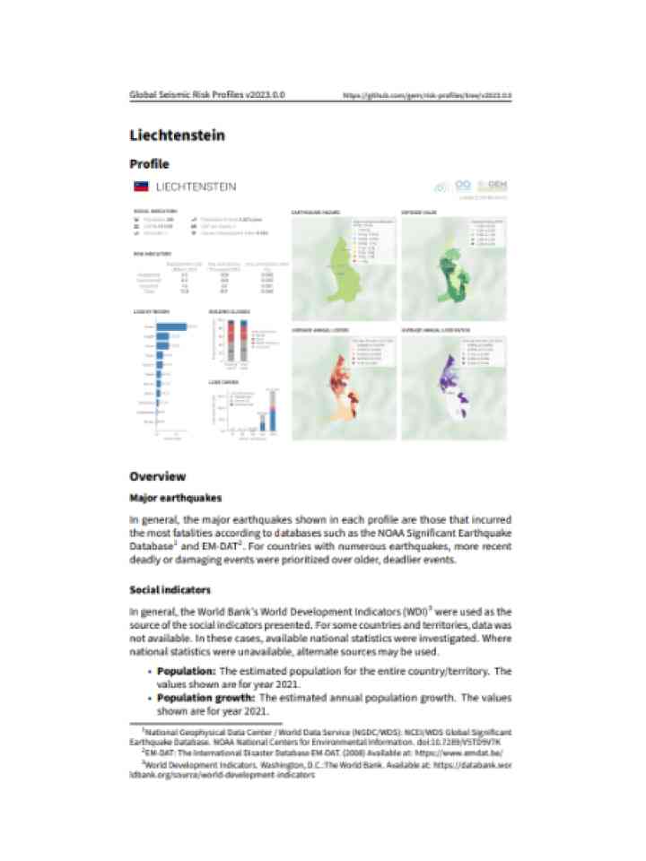 Cover and source: Global Earthquake Model Foundation