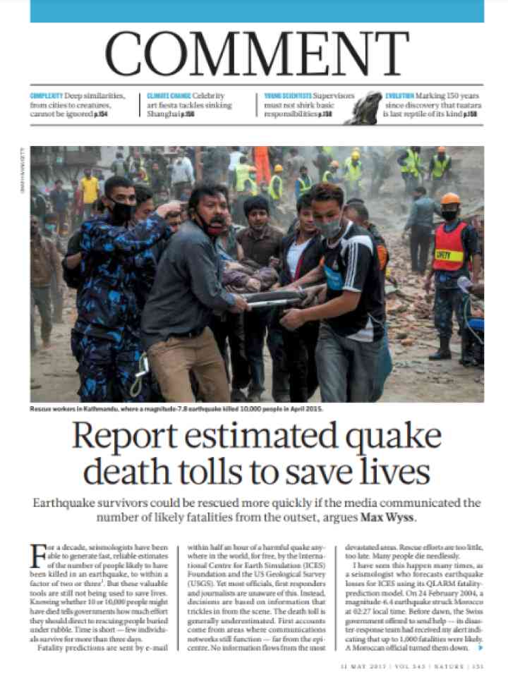 Cover and source: Nature Publishing Group