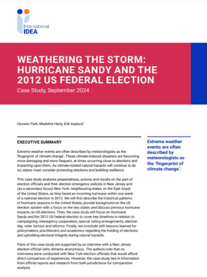 Cover and source: International Institute for Democracy and Electoral Assistance