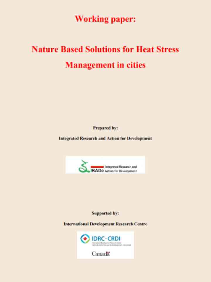 Cover and source: Integrated Research and Action for Development