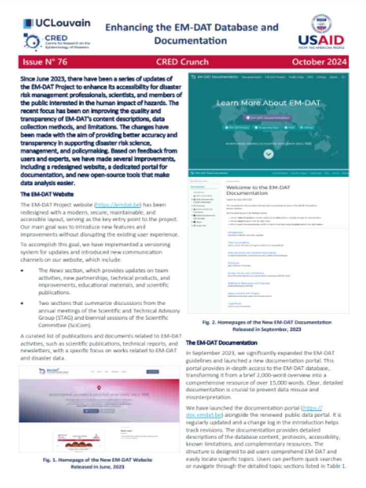 Cover and source: Centre for Research on the Epidemiology of Disasters