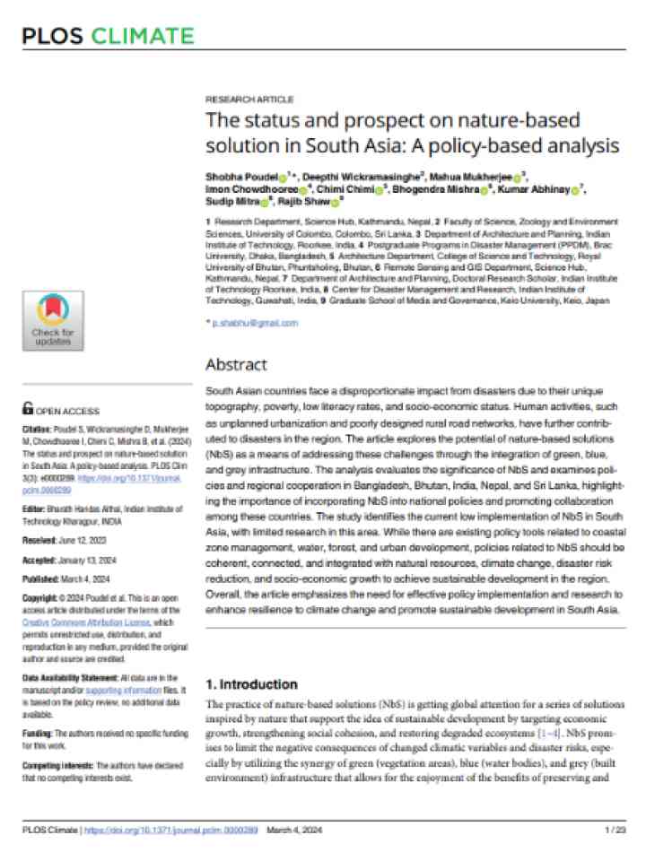 Cover and source: PLOS Climate