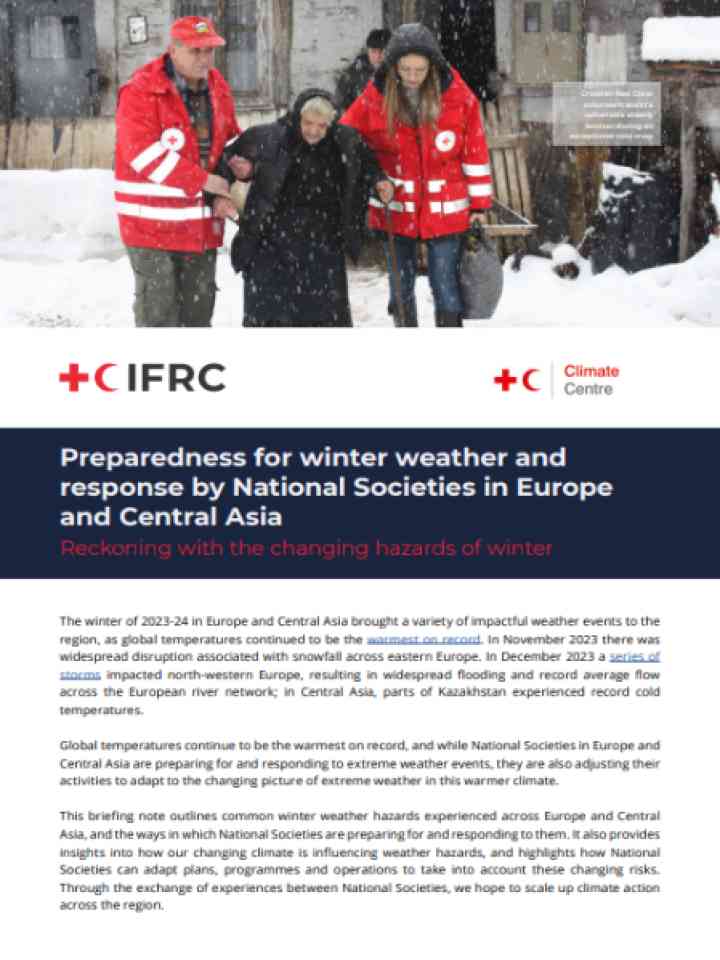 Cover and source: International Federation of Red Cross and Red Crescent Societies