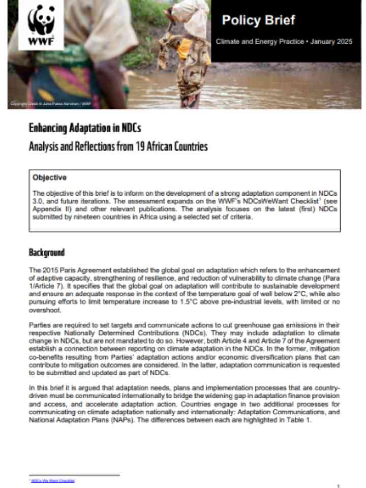 Cover and source: World Wide Fund For Nature