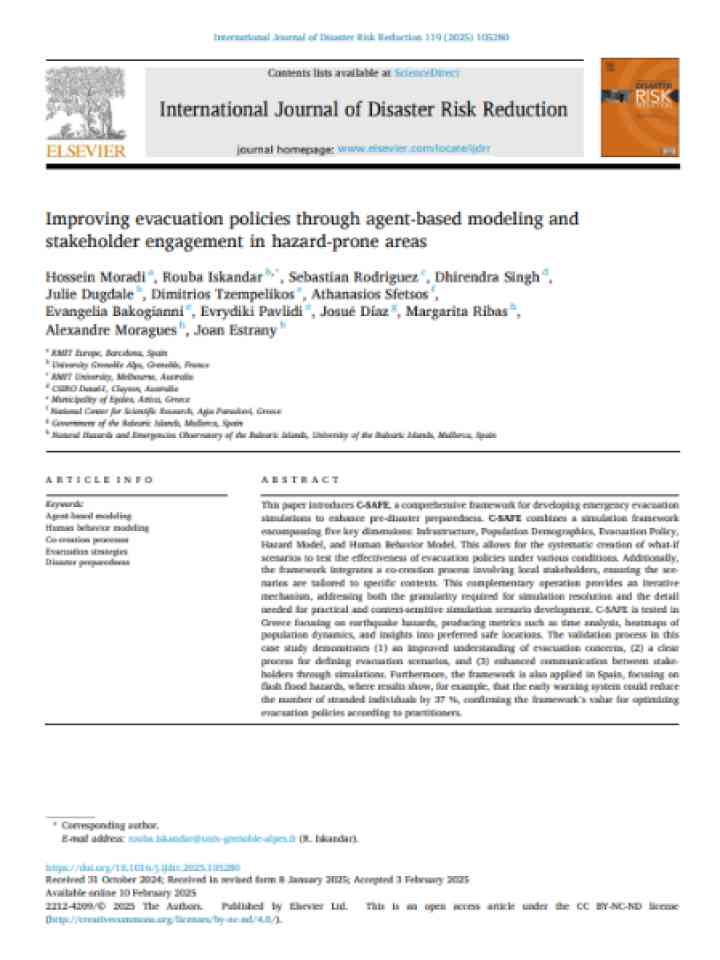 Cover and source: International Journal of Disaster Risk Reduction