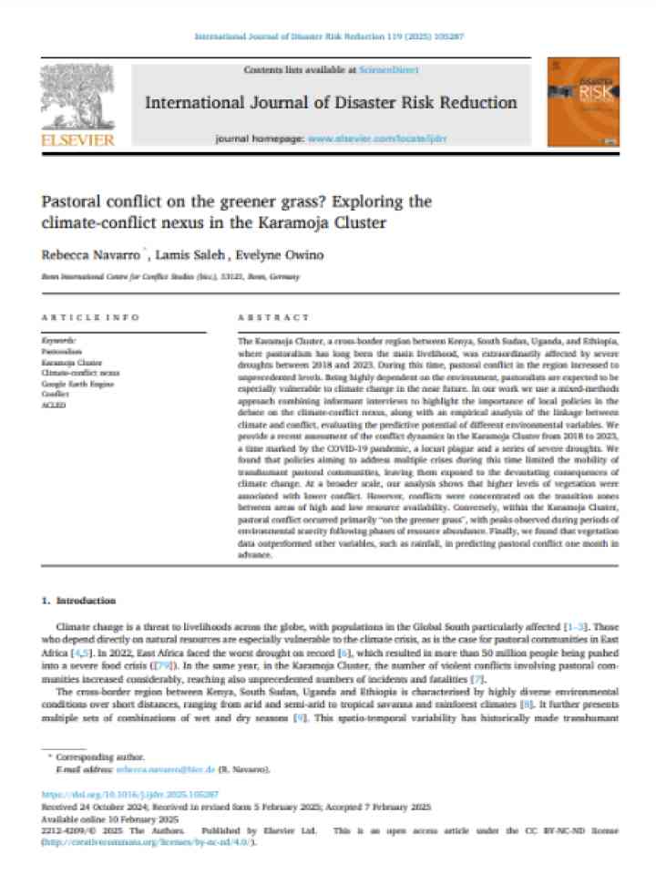 Cover and source: International Journal of Disaster Risk Reduction