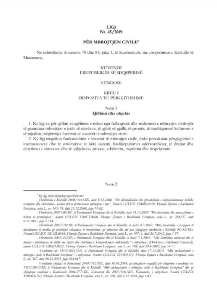 Cover and source: Government of Albania