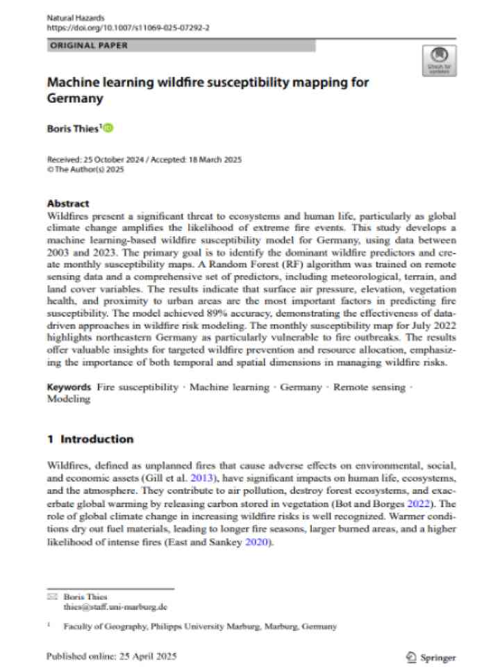 Cover and source: Natural Hazards (Springer)