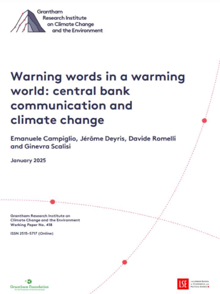 Cover and source: Grantham Research Institute on Climate Change and the Environment