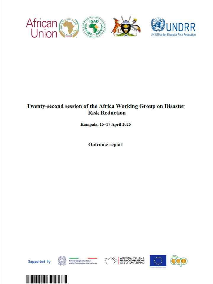 The 22nd Session of the Africa Working Group on Disaster Risk Reduction was held from 15 to 17 April 2025 in Kampala under the theme “Moving from commitments to action: delivering on priorities in the Windhoek Declaration”.