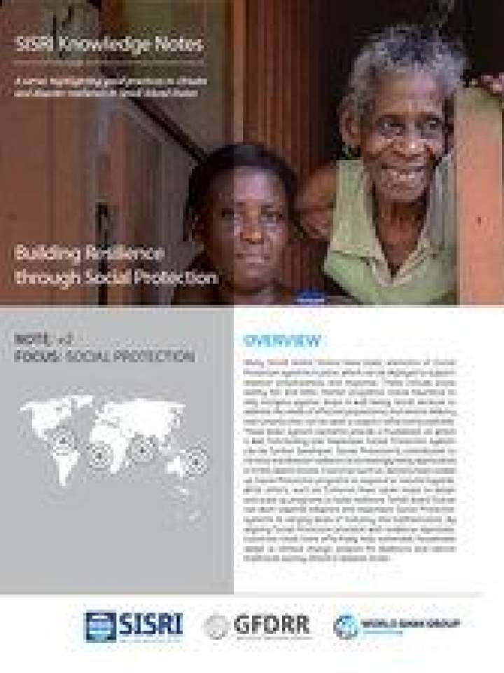 SISRI knowledge notes: Building resilience through social protection ...