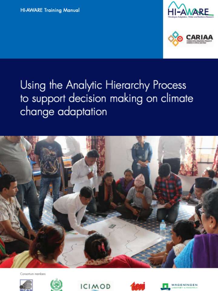 Using the analytic hierarchy process to support decision making on ...
