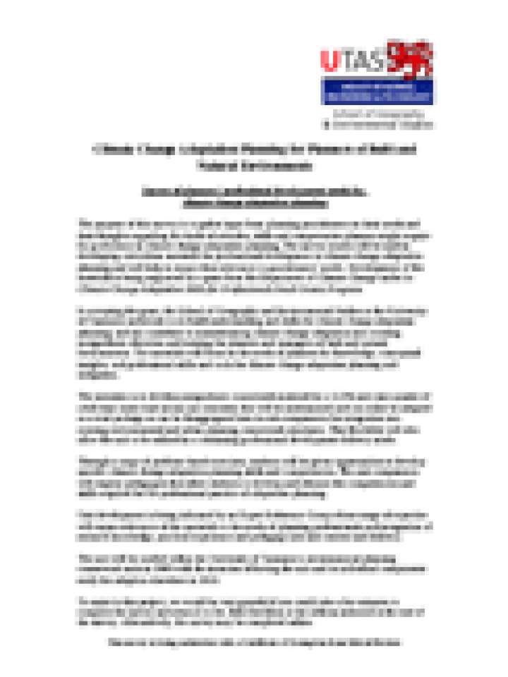 Climate Change Adaptation Planning For Planners Of Built And Natural Climate Change Adaptation Planning For Planners Of Built And Natural