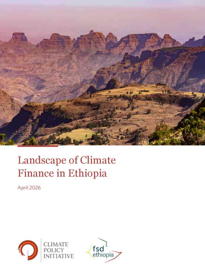 Landscape of climate finance in Ethiopia thumbnail