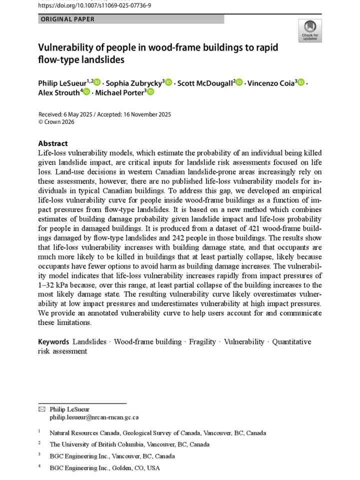 Vulnerability of people in wood-frame buildings to rapid flow-type landslides thumbnail