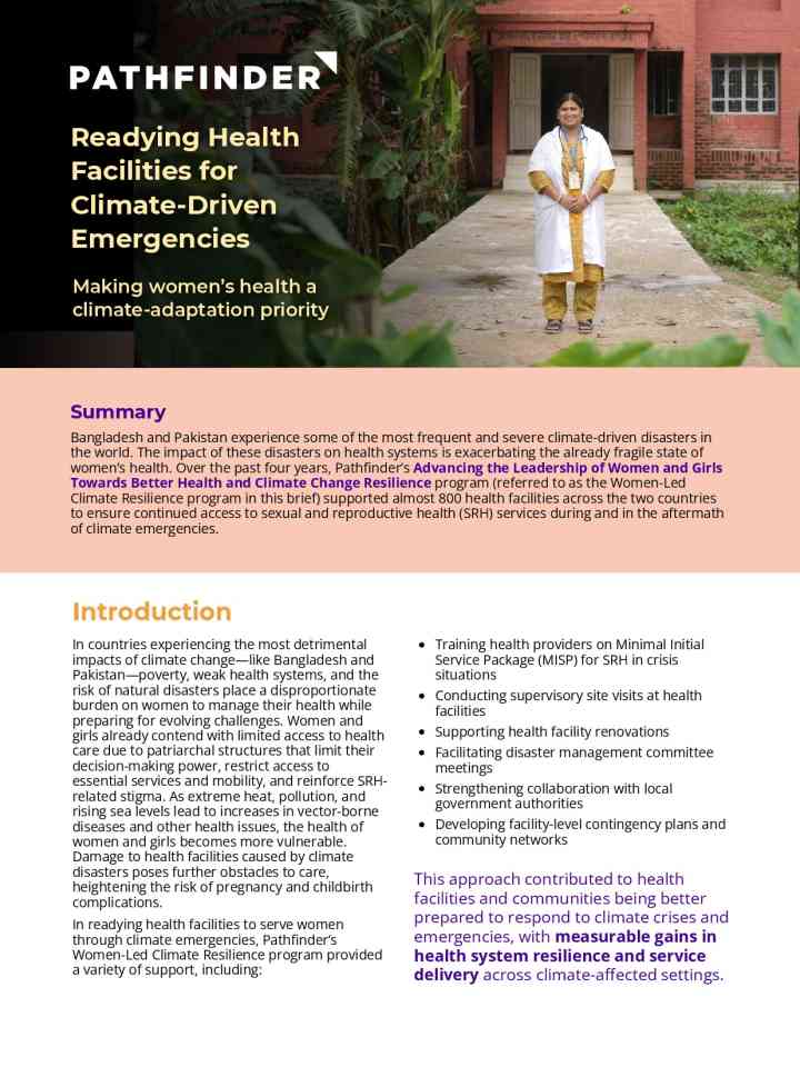  Readying health facilities for climate-driven emergencies  thumbnail