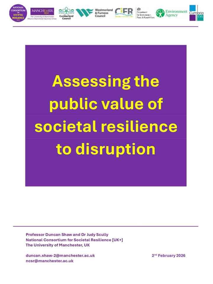 Assessing the public value of societal resilience to disruption thumbnail