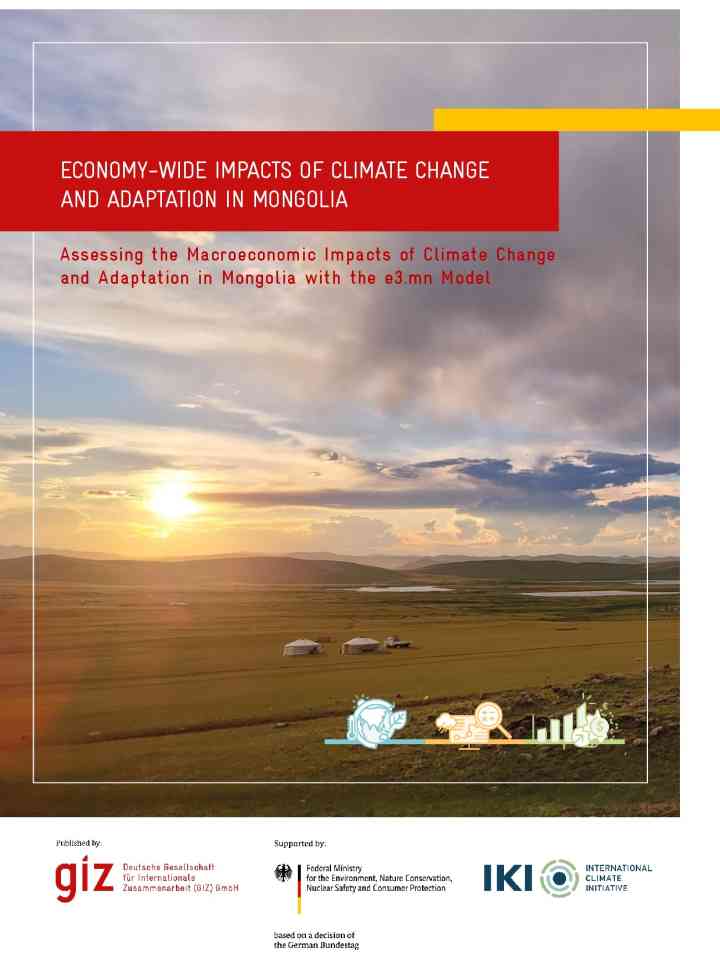 Economy-wide impacts of climate change and adaptation in Mongolia thumbnail