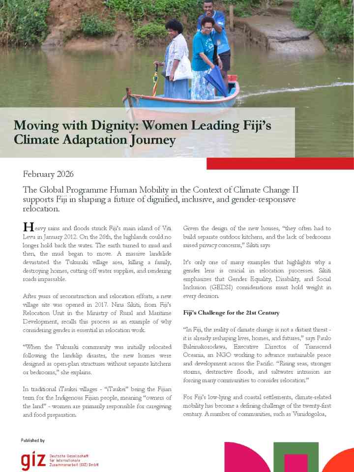 Moving with dignity: Women leading Fiji’s climate adaptation journey thumbnail