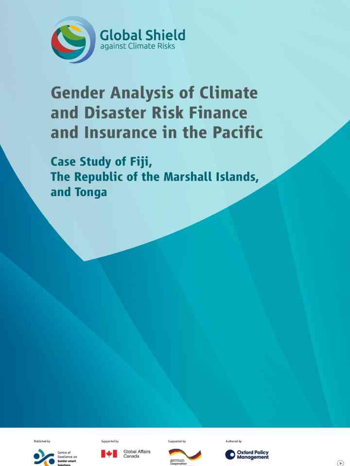 Gender analysis of climate and disaster risk finance and insurance in the Pacific thumbnail