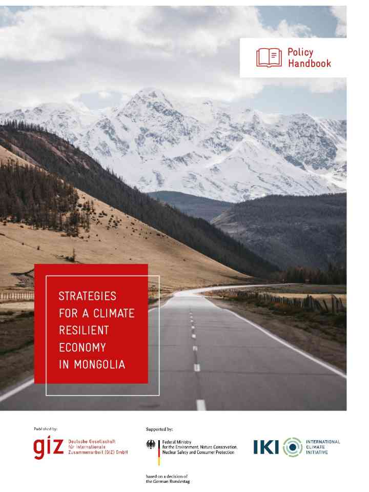 Policy handbook on strategies for a climate resilient economy in Mongolia thumbnail