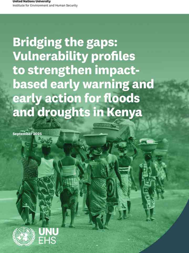 Bridging the gaps: vulnerability profiles to strengthen impactbased early warning and early action for floods and droughts in Kenya thumbnail