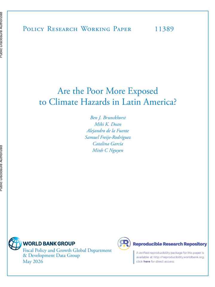 Are the poor more exposed to climate hazards in Latin America? thumbnail