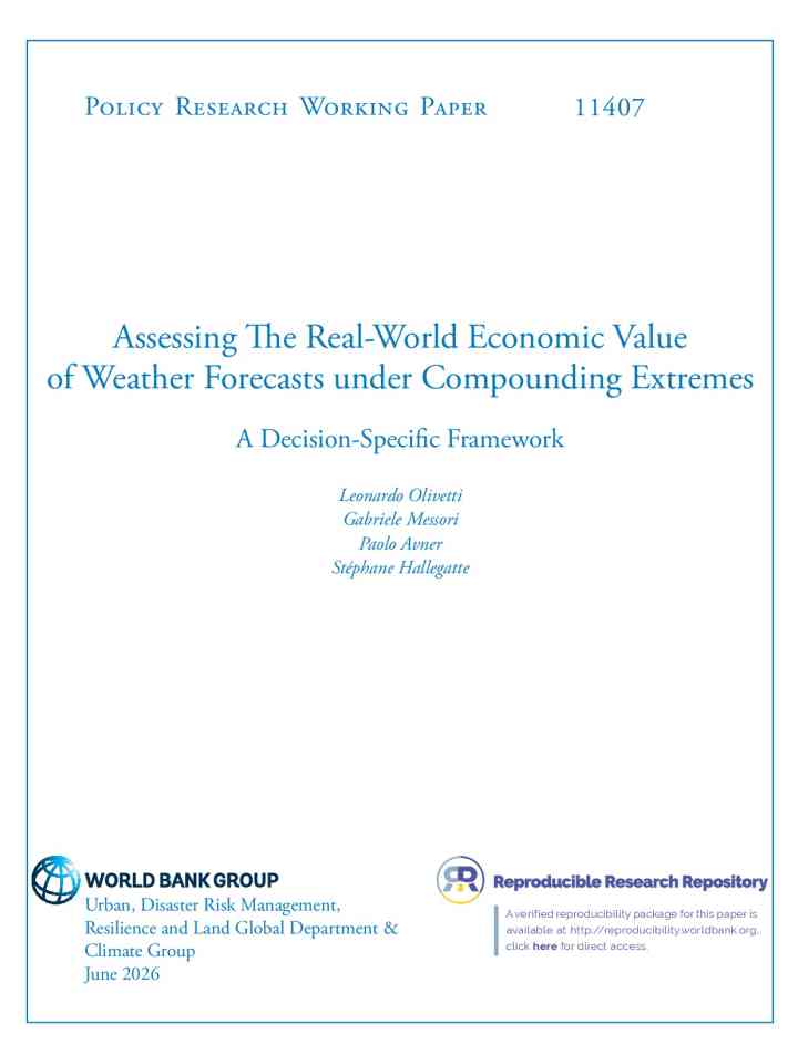 Assessing the real-world economic value of weather forecasts under compounding extremes: a decision-specific framework thumbnail