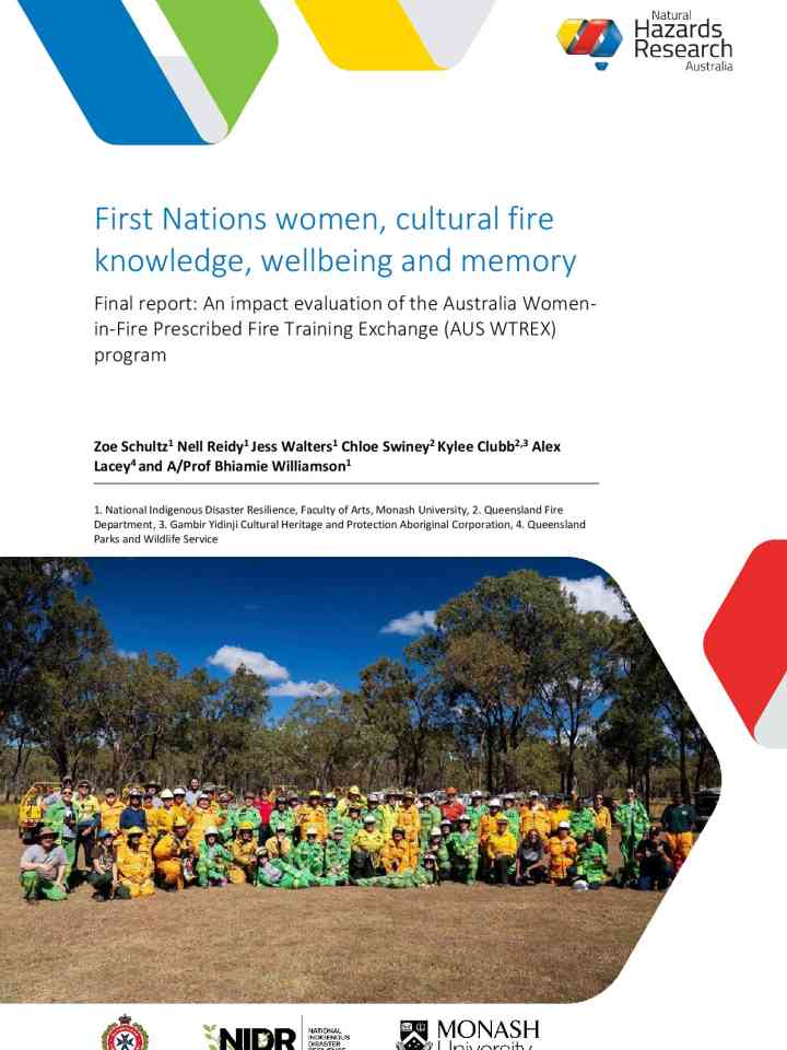 First Nations women, cultural fire knowledge, wellbeing and memory thumbnail