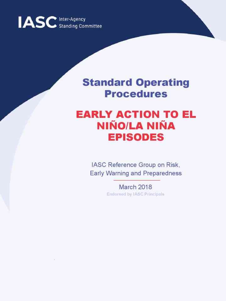 Standard operating procedures: Early action to El Niño/La Niña episodes thumbnail