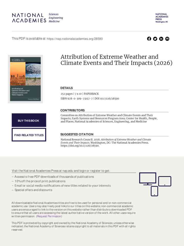 Attribution of extreme weather and climate events and their impacts (2026) thumbnail