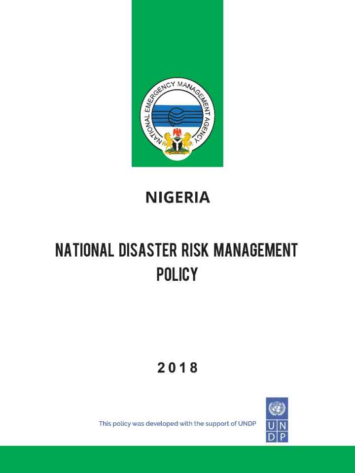 Nigeria: National Disaster Risk Management Policy (2018) thumbnail