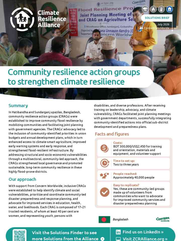 Community resilience action groups to strengthen climate resilience thumbnail