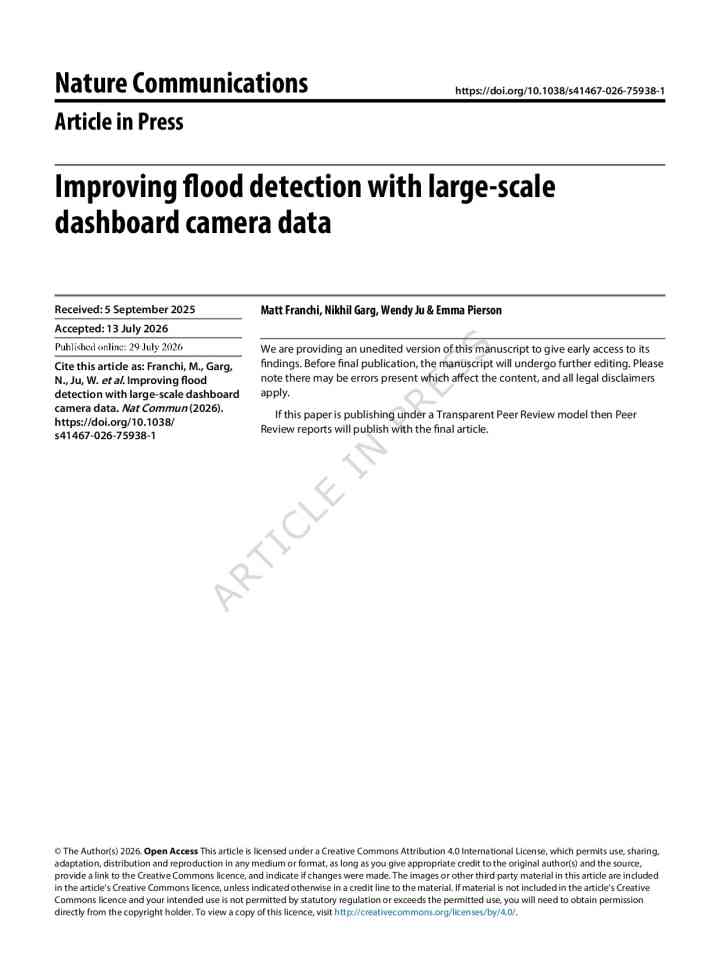 Improving flood detection with large-scale dashboard camera data thumbnail