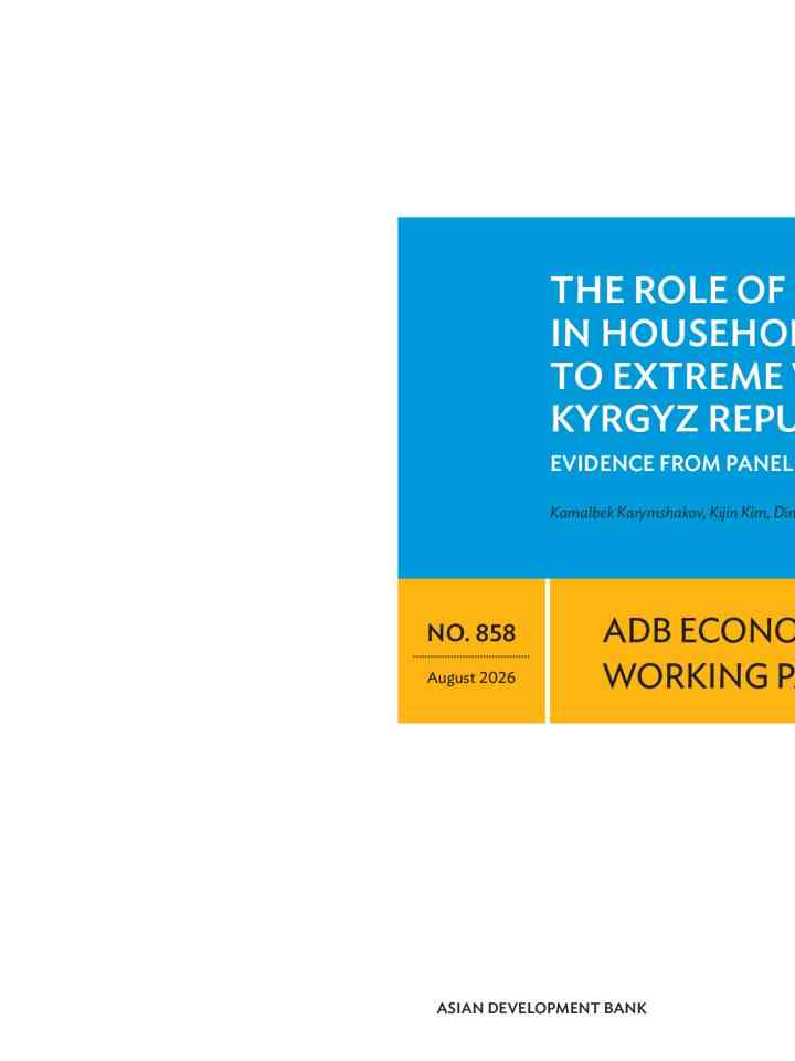 The role of remittances in household resilience to extreme weather in the Kyrgyz Republic: Evidence from panel data thumbnail