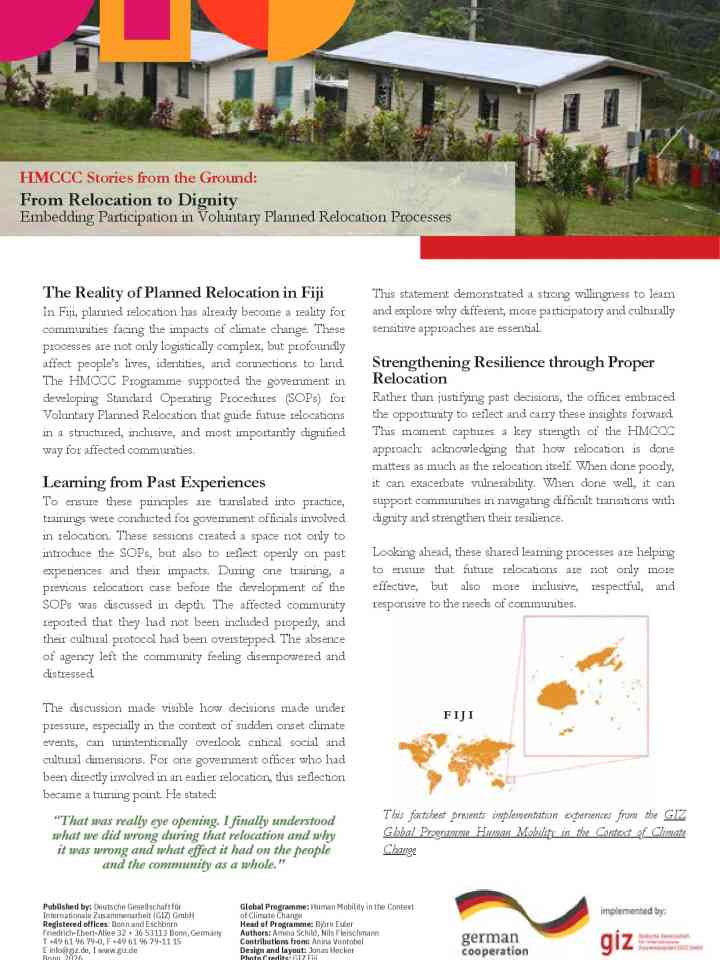 From relocation to dignity – Embedding participation in voluntary planned relocation processes thumbnail