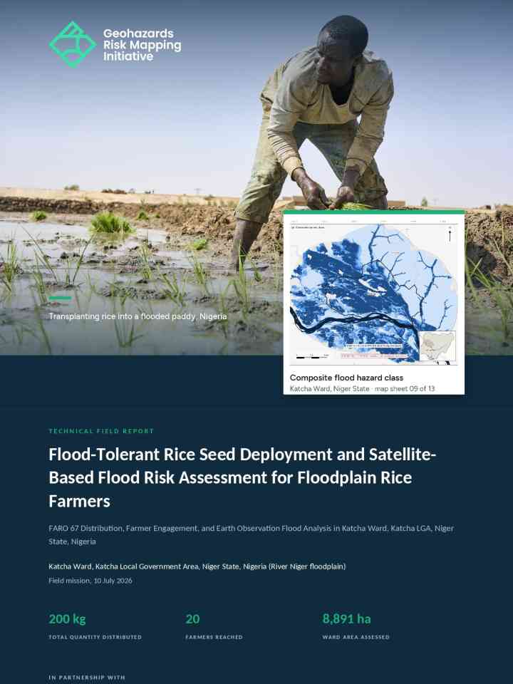 Flood-tolerant rice seed deployment and satellite-based flood risk assessment for floodplain rice farmers thumbnail