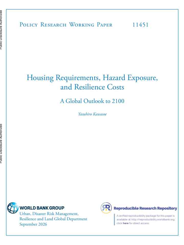 Housing requirements, hazard exposure, and resilience costs: a global outlook to 2100 thumbnail